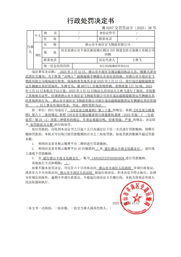 冀 0207 交罚罚决字〔2025〕38 号.jpg