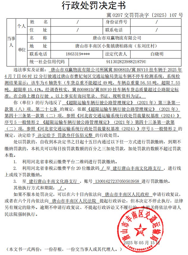 冀 0207 交罚罚决字〔2025〕107 号.jpg
